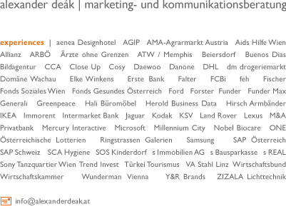alexander deak marketing- und kommunikationsberatung